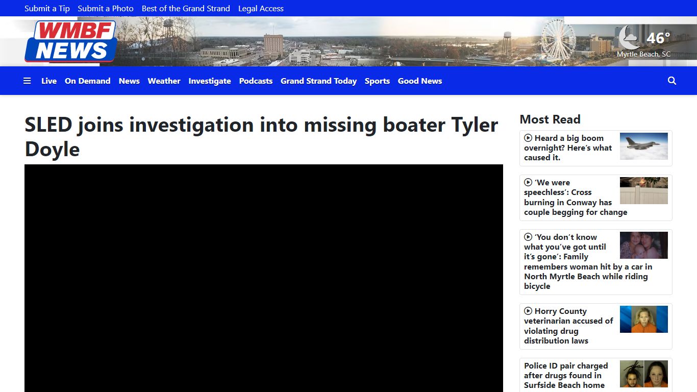 SLED joins investigation into missing boater Tyler Doyle - WMBF News